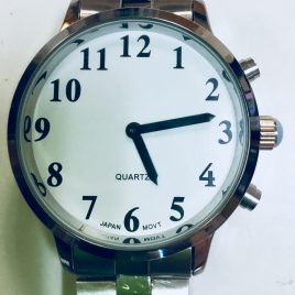 Hunóra, 42mm, fehér számlap, csatos fémszíj