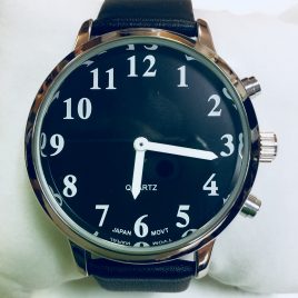 Hunóra, 42mm, fekete számlap, bőrszíj
