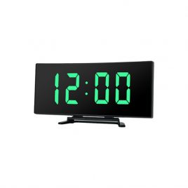 Asztali óra LED-es ívelt, DT-6507