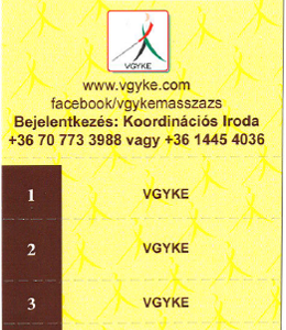 Masszázs bérlet 6 alkalom